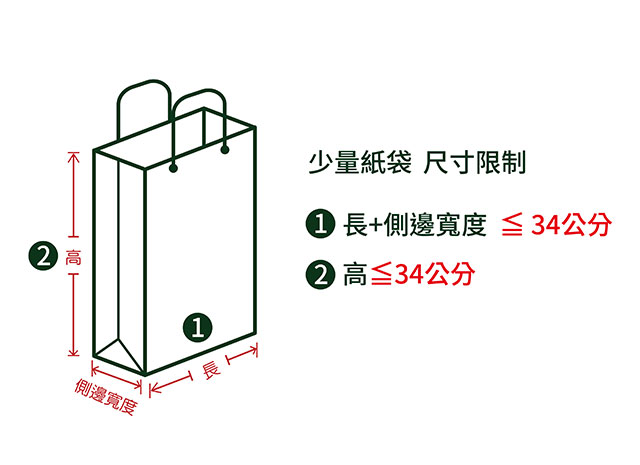 少量紙袋尺寸 少量紙袋尺寸